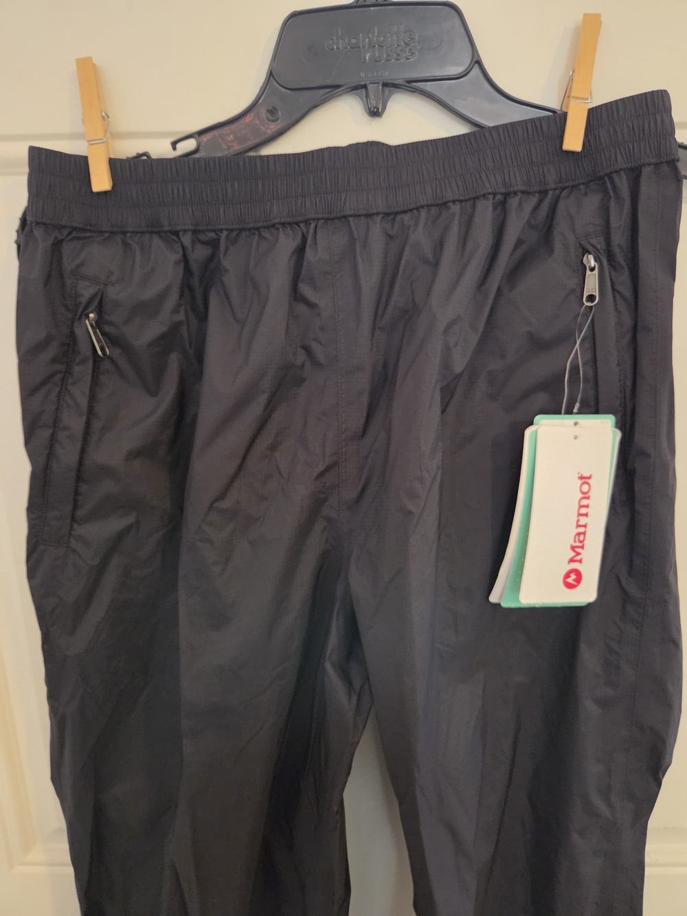 Marmot Black Women's Lightweight Rain Pants - Picture 6 of 13